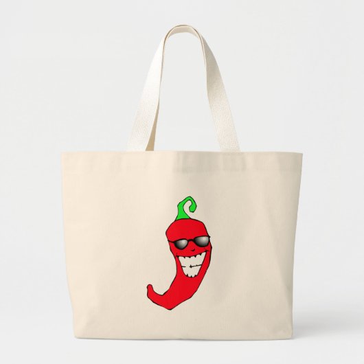 Cool Chili Pepper Grote Tote Bag (Voorkant)