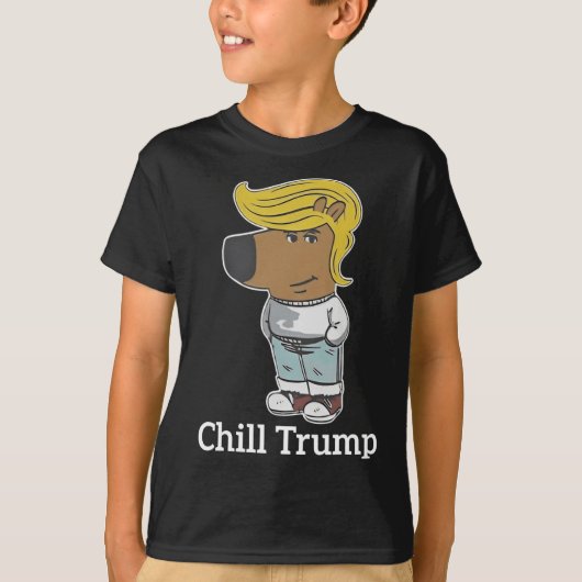 Cool Chill Guy Meme T - shirts - Trump Chill Guy M (Voorkant)