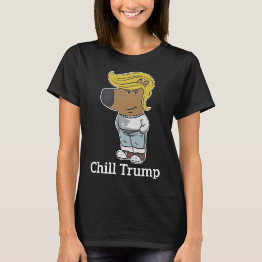 Cool Chill Guy Meme T - shirts - Trump Chill Guy M (Voorkant)