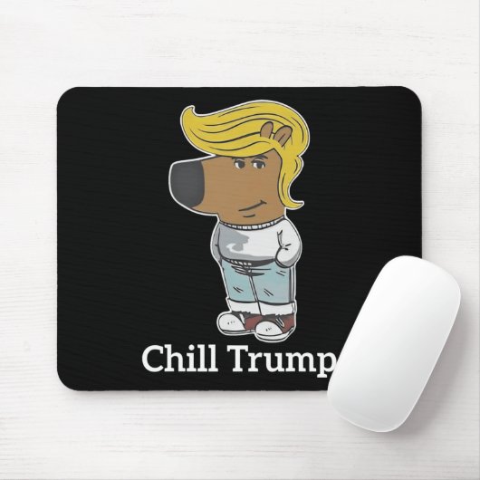 Cool Chill Guy Meme T - shirts - Trump Chill Guy M Muismat (Met muis)