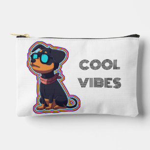 Cool chill kleurrijke levendige hond in een bril etui