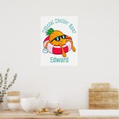 Cool Chill Pineappel Poster (Keuken)
