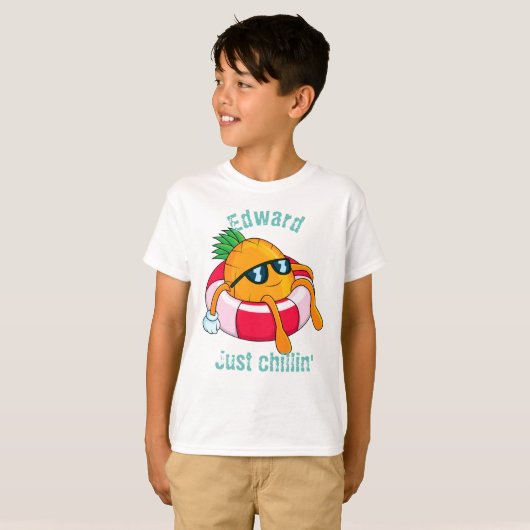 Cool Chill Pineappel T-shirt (Voorkant volledig)