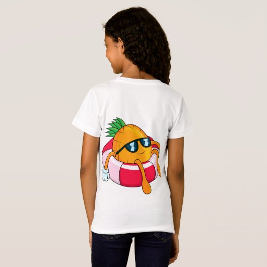 Cool Chill Pineappel T-shirt (Achterkant volledig)