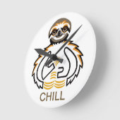 Cool Chill SLOTH- Behoud -natuur  Ronde Klok (Hoek)