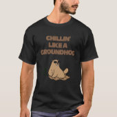 Cool Chillin Like A Villain Groundhog Day Boys en T-shirt (Voorkant)