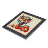 Cool china draak liefhebbers tegeltje (Zijkant)