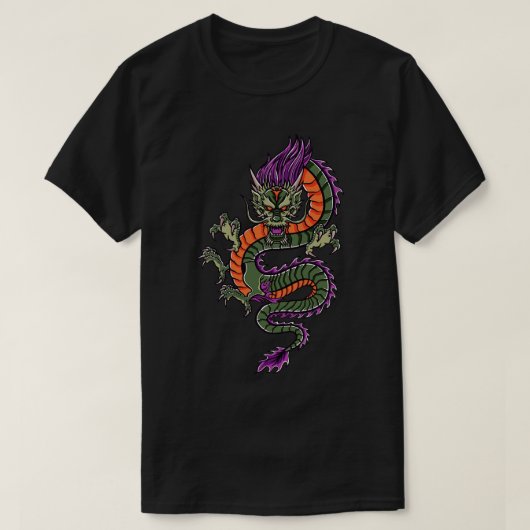 Cool  Chinees Dragon 1 T-shirt (Design voorkant)