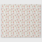 cool Chinees gevlekt voedselpatroon Cadeaupapier (Vlak)
