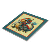 Cool Chinese draak liefhebbers Tegeltje (Zijkant)