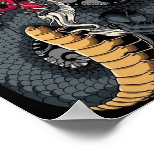 Cool Chinese Dragon Poster (Hoek)