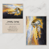 Cool chinese fluffeltijger rust zonneweidegrond visitekaartje (Voorkant / Achterkant)