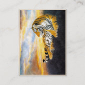 Cool chinese fluffeltijger rust zonneweidegrond visitekaartje (Achterkant)