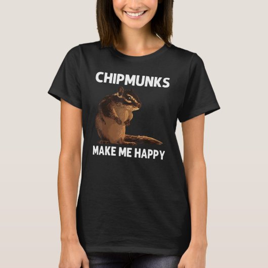 Cool Chipmunk For Men Women Squirrel Whisperer  Ro T-shirt (Voorkant)