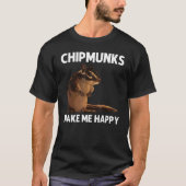 Cool Chipmunk For Men Women Squirrel Whisperer Ro T-shirt (Voorkant)