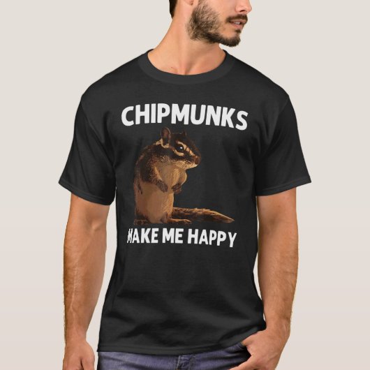 Cool Chipmunk For Men Women Squirrel Whisperer  Ro T-shirt (Voorkant)