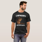 Cool Chipmunk For Men Women Squirrel Whisperer  Ro T-shirt (Voorkant volledig)