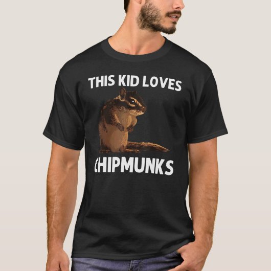 Cool Chipmunk voor kinderen T-shirt (Voorkant)