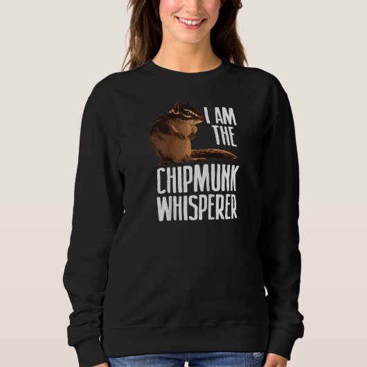 Cool Chipmunk voor mannen Chipmunk Whisperer Pet Trui (Voorkant)