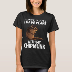 Cool Chipmunk voor mannen Squirrel Whisperer Ro T-shirt