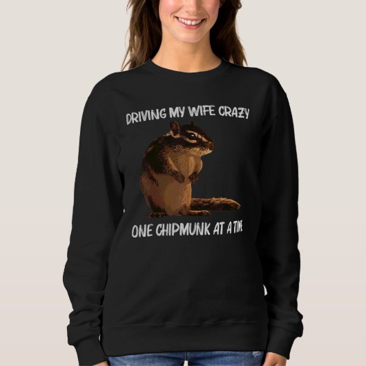 Cool Chipmunk Voor Mannen Vader Squirrel Whisperer Trui (Voorkant)