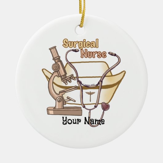 Cool chirurgische verpleegster ornament (Voorkant)