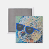 Cool 'Chon de Bichon Magneet (Voorkant / Achterkant)