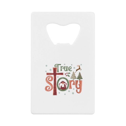 Cool Christian Christmas Resurrection Day Jesus Tr Creditkaart Flessenopener (Voorkant)