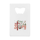 Cool Christian Christmas Resurrection Day Jesus Tr Creditkaart Flessenopener (Achterkant)