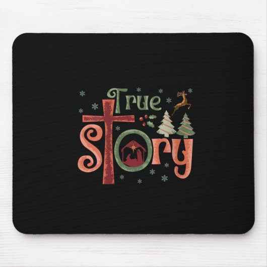 Cool Christian Christmas Resurrection Day Jesus Tr Muismat (Voorkant)