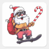 Cool Christmas Aesthetic Gift Vierkante Sticker (Voorkant)