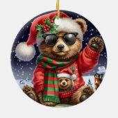 Cool Christmas Beer Keramisch Ornament (Achterkant)