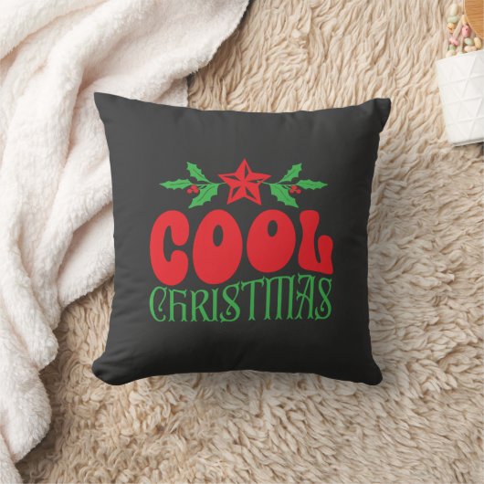 Cool Christmas – Bold Retro Vakantiehuis Decor Kussen (Deken)