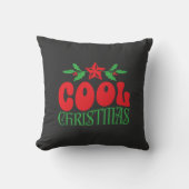 Cool Christmas – Bold Retro Vakantiehuis Decor Kussen (Voorkant)