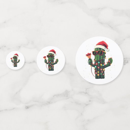 Cool Christmas Cactus with Amaryllis Confetti (Achterkanten)