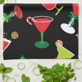 Cool Christmas Cocktails Keukenhanddoek (Gevouwen)