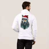 Cool Christmas Coyote Party Hoodie (Achterkant volledig)