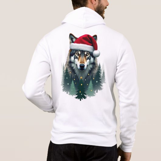 Cool Christmas Coyote Party Hoodie (Achterkant)