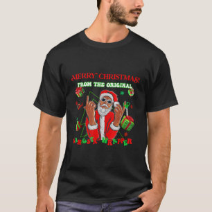 Cool Christmas Hip Hop Santa Claus Xmas Gansta Wra T-shirt
