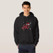 Cool Christmas HO-3 Santa Hat Grappig Hoodie (Voorkant volledig)