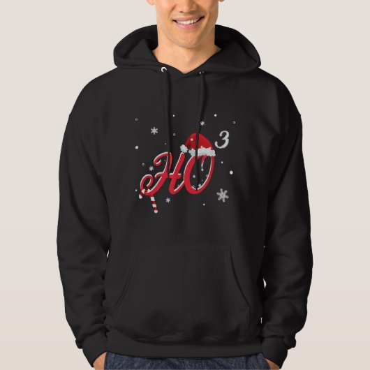 Cool Christmas HO-3 Santa Hat Grappig Hoodie (Voorkant)