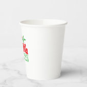 Cool Christmas - Leuk Retro Holiday Party Design Papieren Bekers (Links)
