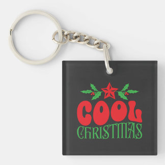 Cool Christmas - Retro Holiday Sleutelhanger Gift