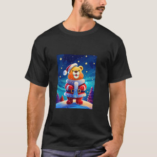 Cool Christmas Santa Clause Gummy Beer Snoep in St T-shirt