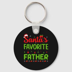 Cool Christmas Santa's Favoriete Vader Schattige V Sleutelhanger