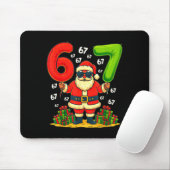 Cool Christmas Six Seven Santa Claus 6 7 Funny Gen Muismat (Met muis)