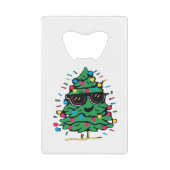 Cool Christmas Tree Classic Creditkaart Flessenopener (Voorkant)