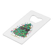 Cool Christmas Tree Classic Creditkaart Flessenopener (Achterkant Gekanteld)