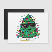 Cool Christmas Tree Classic Magnetische Uitnodiging (Voorkant / Achterkant)
