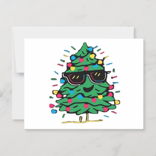 Cool Christmas Tree Classic Magnetische Uitnodiging (Voorkant)